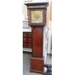 An 18th century eight day longcase clock, the brass dial detailed James Whitehurst, Congleton,