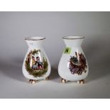 A pair of Copeland bone china vases, circa 1870,