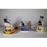 Ceramics, including; Royal Copenhagen figures and sundry, (qty).