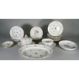 A Meissen porcelain composite part service, circa 1900,