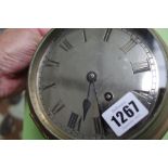 A Negretti and Zambra ship's brass cased port hole wall clock,