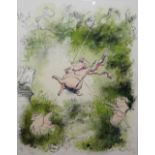 Ronald Searle (1920-2011), Swinger, colour lithograph, signed, inscribed and numbered 76/99,