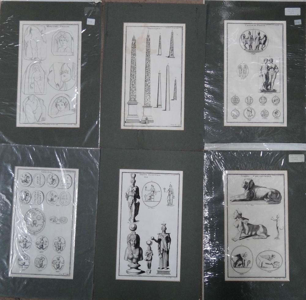 A quantity of assorted 18th and 19th century engravings of Classical and Egyptian monuments and - Image 2 of 10