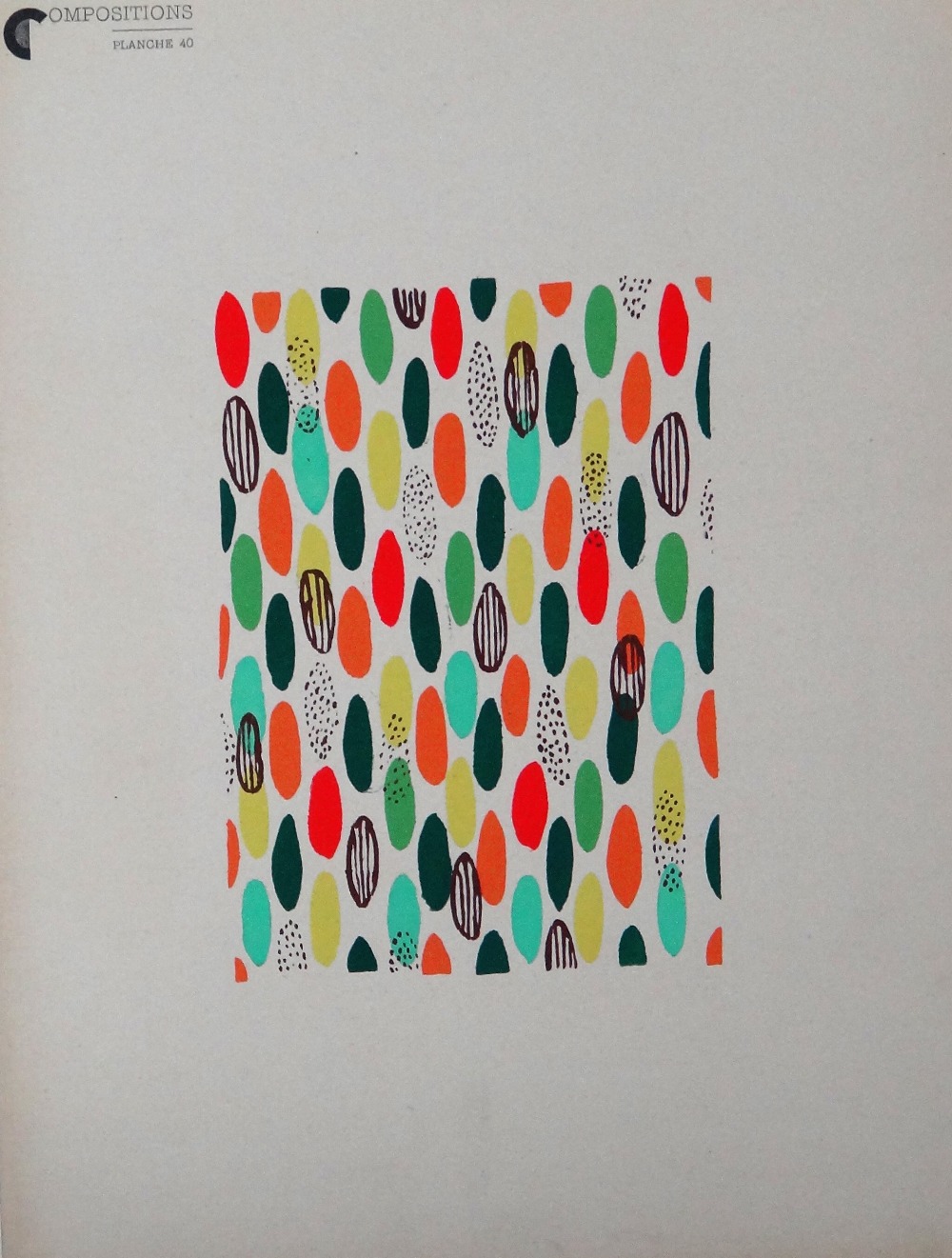 After Sonia Delaunay, 'Compositions Couleurs Idee', pochoir #17, 21, 26, 30, 38, 40, six, - Image 7 of 8