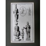 A quantity of assorted 18th and 19th century engravings of Classical and Egyptian monuments and