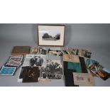 MISCELLANEOUS EPHEMERA: a collection of photographs, 60 loose, b/w.