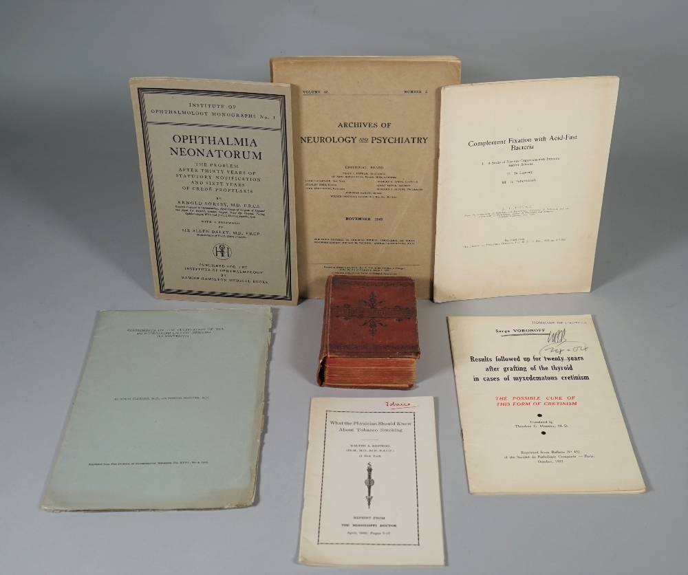 MEDICAL PAMPHLETS: a collection of fifteen publications, some with photo.