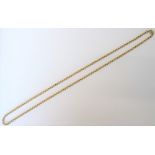 A 9ct gold circular link neckchain, on a boltring clasp, weight 12.2 gms.