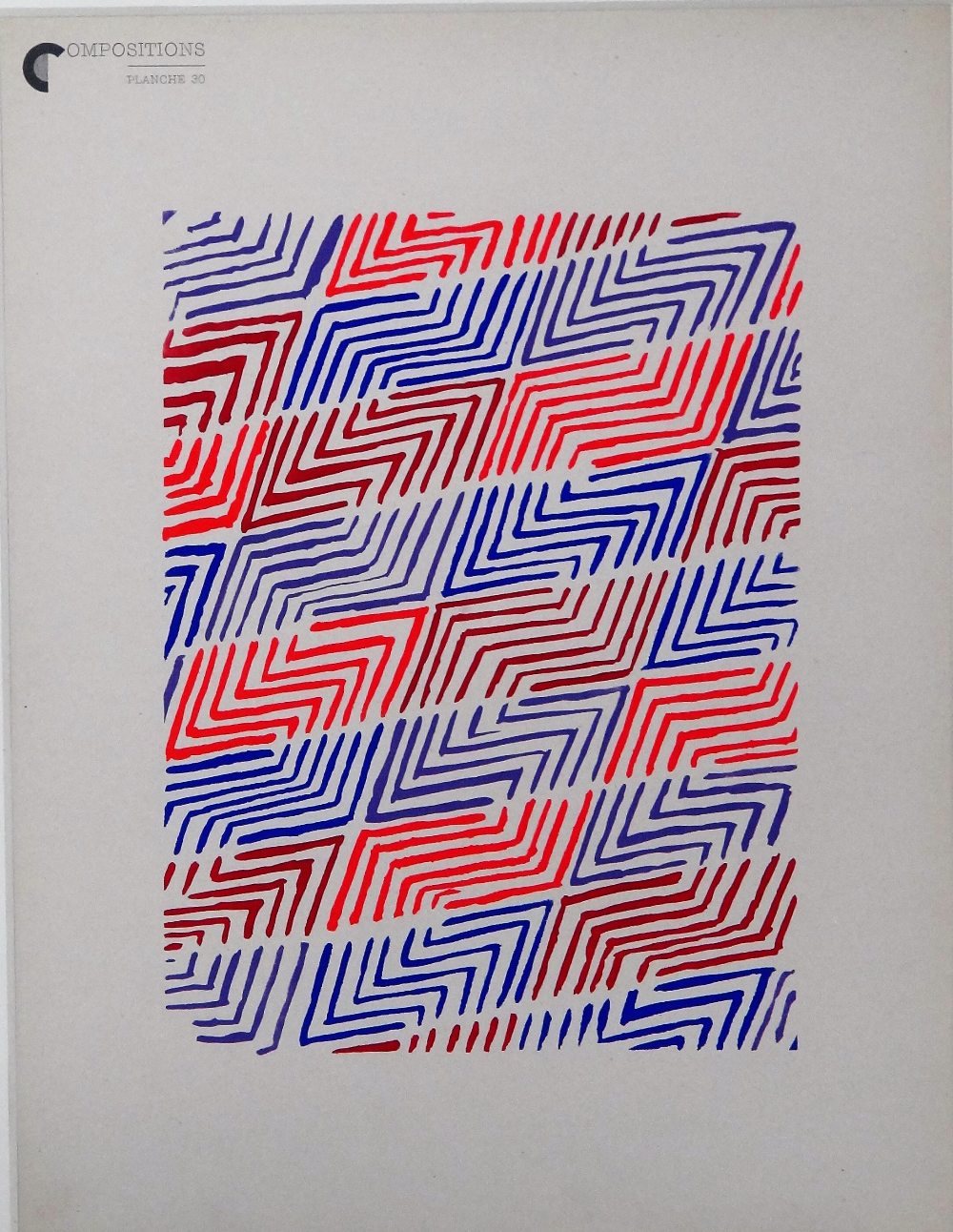 After Sonia Delaunay, 'Compositions Couleurs Idee', pochoir #17, 21, 26, 30, 38, 40, six, - Image 5 of 8