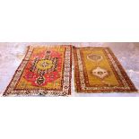 A North West Persian rug, 170cm x 108cm and a Turkish rug, 188cm x 122cm.