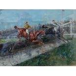 George Finch Mason (1850-1915), The Grand National, 1904, gouache, signed, inscribed and dated, 24.