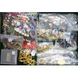 A large collection of costume jewellery, comprising; bracelets, brooches, pendants, rings,
