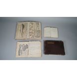 NOTEBOOKS / PHOTOGRAPHS: a collection including a manuscript journal, ca. 1927, 51pp. used . . .