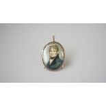 Samuel Shelley (1750-1808), portrait miniature on ivory of a young man,