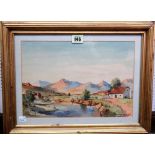 Gabriel de Jongh (1913-2004), South African landscape, watercolour, signed, 22cm x 31cm.
