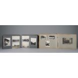 PHOTOGRAPH ALBUMS: two leatherbound albums, ca.