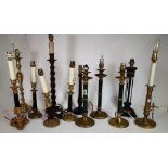 Lighting, comprising; 20th century decorative table lamps,