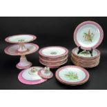 A set of thirteen Royal Worcester porcelain dessert plates, circa 1880,