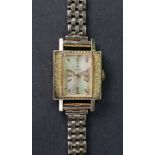 Tudor; a lady's 18ct gold bracelet watch, circa 1966,