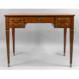 A Louis XVI style kingwood and crossbanded poudreuse, late 19th century, of rectangular form,