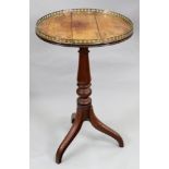 A George III mahogany pedestal table,