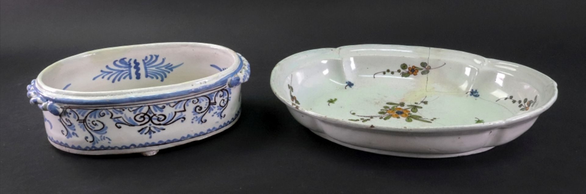 A group of French faience, 18th/19th century, - Bild 2 aus 2