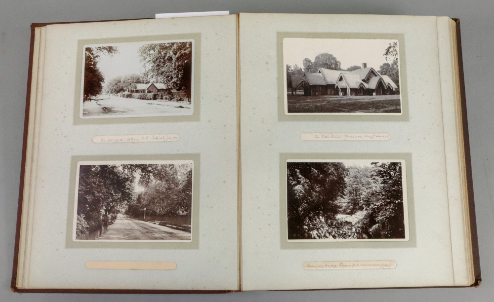 Photographs; a late 19th century photograph album, 1894-1902 with views including Bristol, - Image 2 of 5