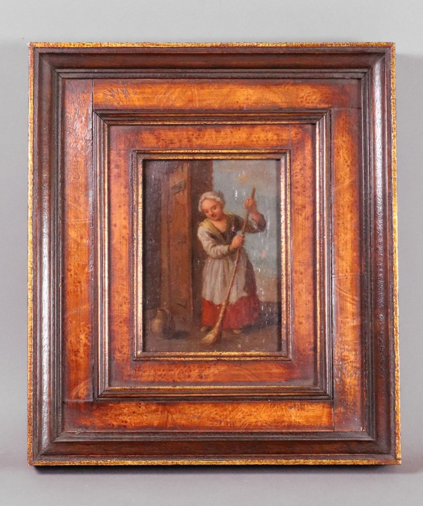 European School, 19th Century, The Musician, oil on panel, 18 x 11. - Image 5 of 5