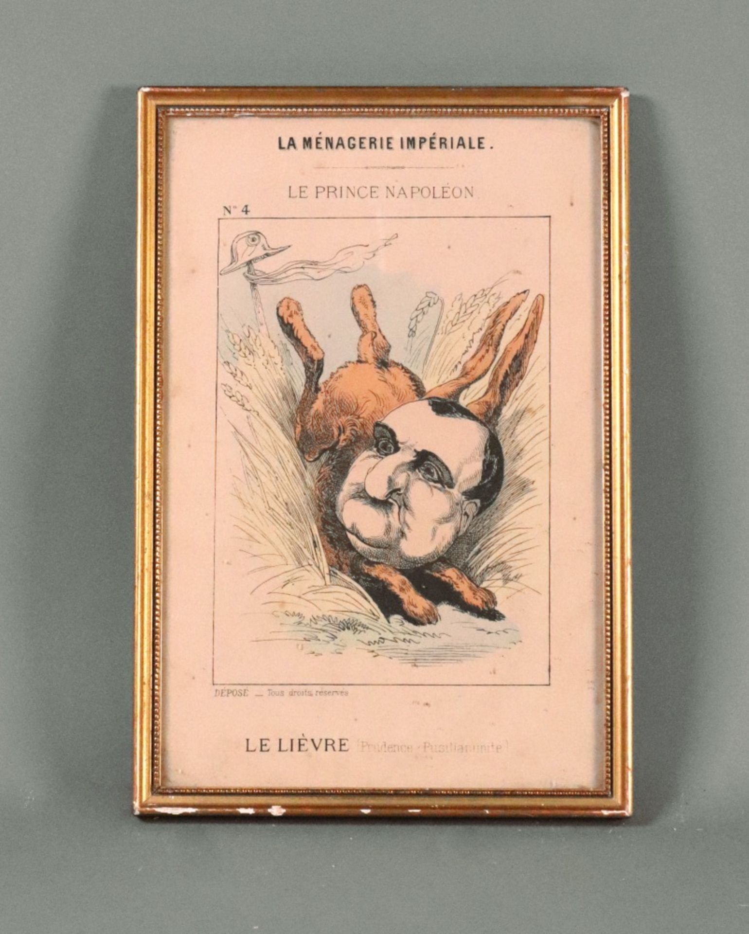 A set of eleven humorous French prints titled 'La Ménagerie Impériale', each 24 x 16cm (11). - Image 11 of 12