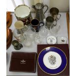 A set of twelve table mats with Parachute Regiment crest and motto Utrinque Paratus, 24 x 19.