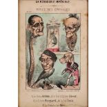 A set of eleven humorous French prints titled 'La Ménagerie Impériale', each 24 x 16cm (11).