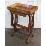 A Directoire walnut vide poche, early 19th century,