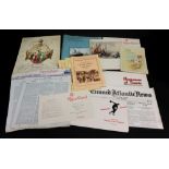 A collection of printed ephemera from a Cunard Cruise of R M S "Samaria" in August 1934,