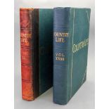Country Life, bound volumes, volume 32, circa 1912 and another, volume 40, circa 1916 (2).