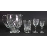 A suite of Webb split and star cut glassware,