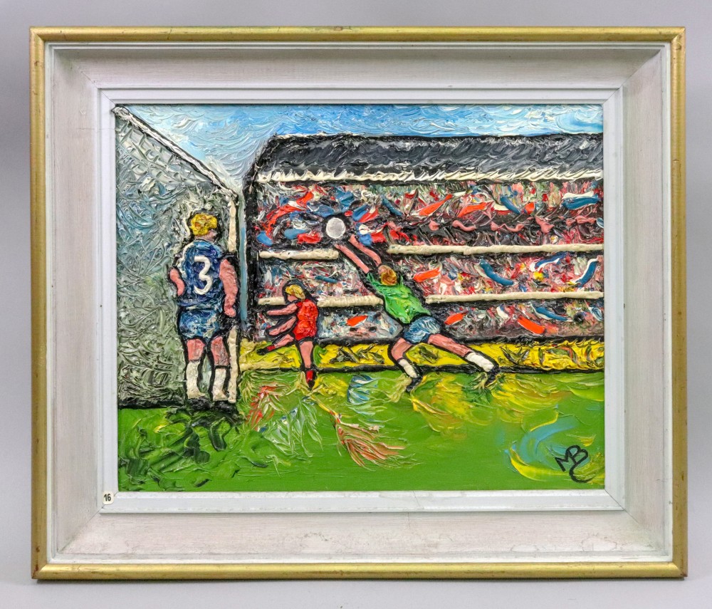 Maria Balfour (British, 1934-2007), A Chelsea Football Match, - Image 2 of 2