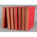 Baily's Hunting Directory, 1906-1914, seven volumes, original red cloth.