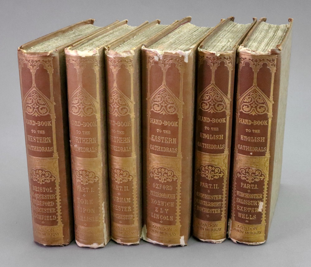 Handbook to The Cathedrals of England, 6 volumes, 1861, illustrated,