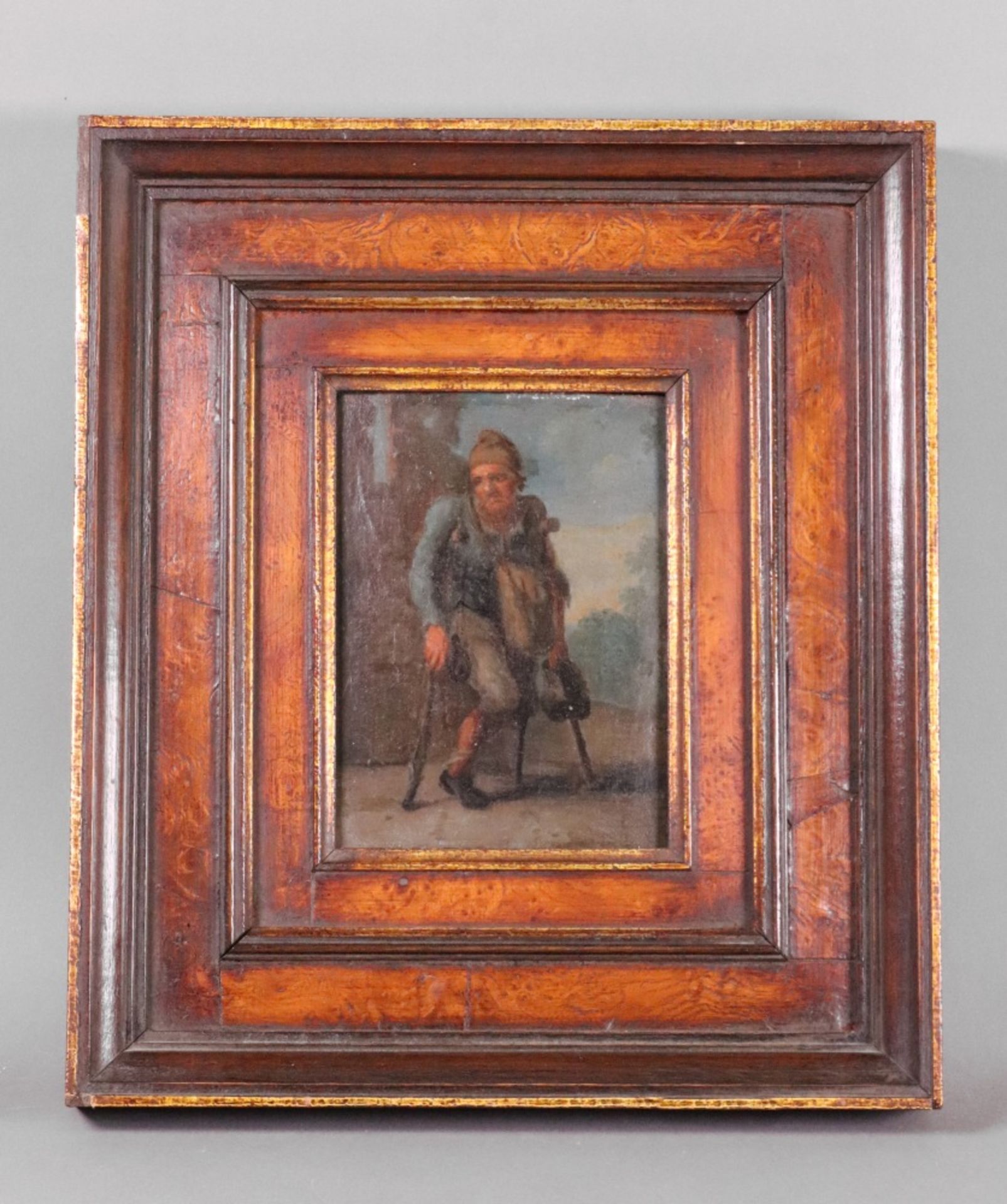 European School, 19th Century, The Musician, oil on panel, 18 x 11. - Image 4 of 5
