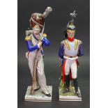 A 'Naples' porcelain Napoleonic figure of an officer, second half 20th century,