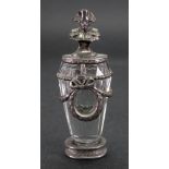 Of Napoleonic Interest; a French silver mounted crystal desk seal, circa 1900,