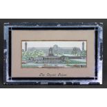 A Stevengraph pure silk woven picture 'The Crystal Palace', in original mount and mirrored frame,