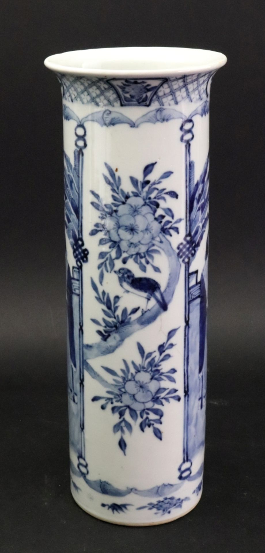 A Chinese blue and white sleeve vase, late 19th century, - Image 4 of 8