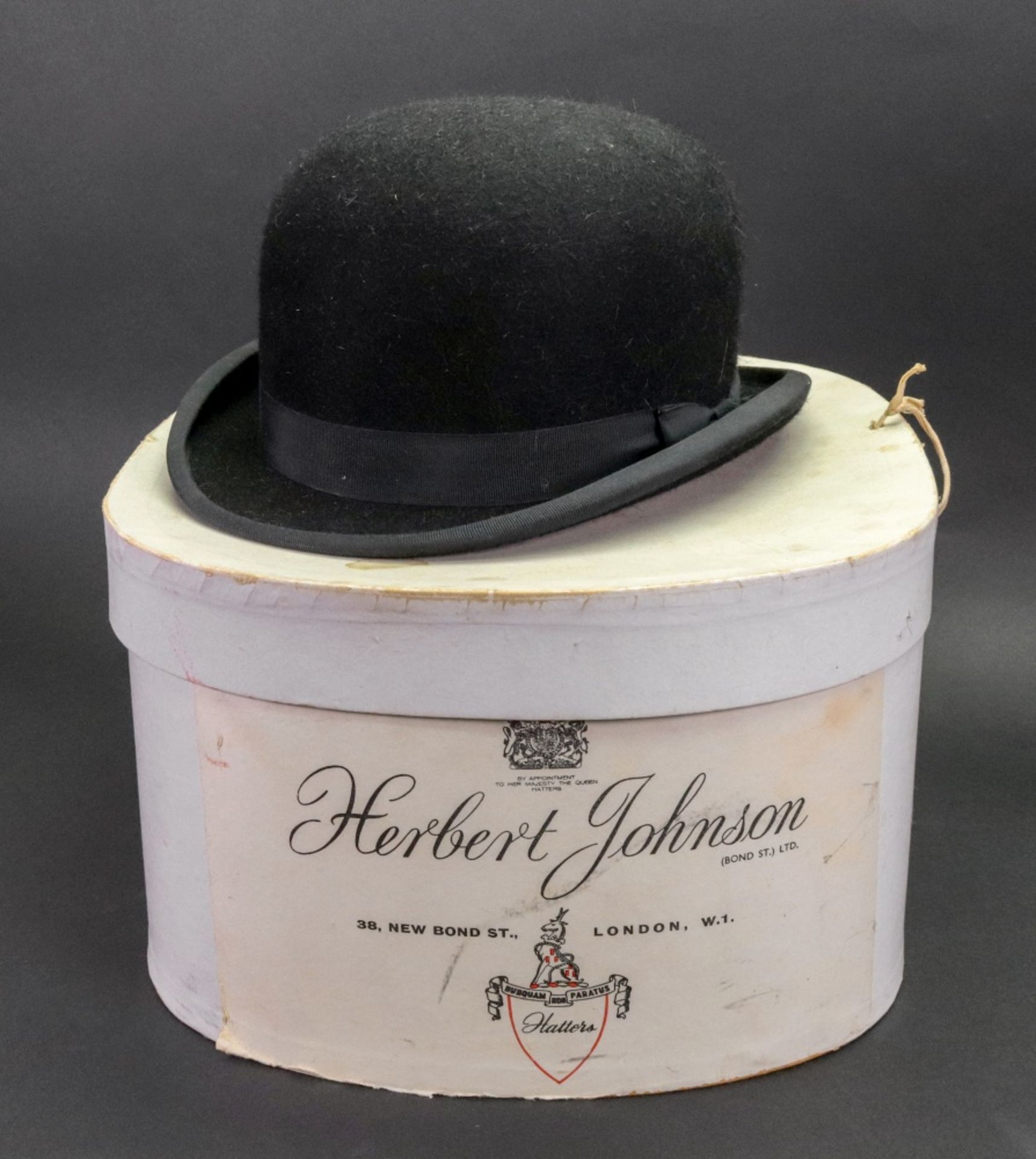Locke & Co; a felt bowler hat, internal measurements 20.