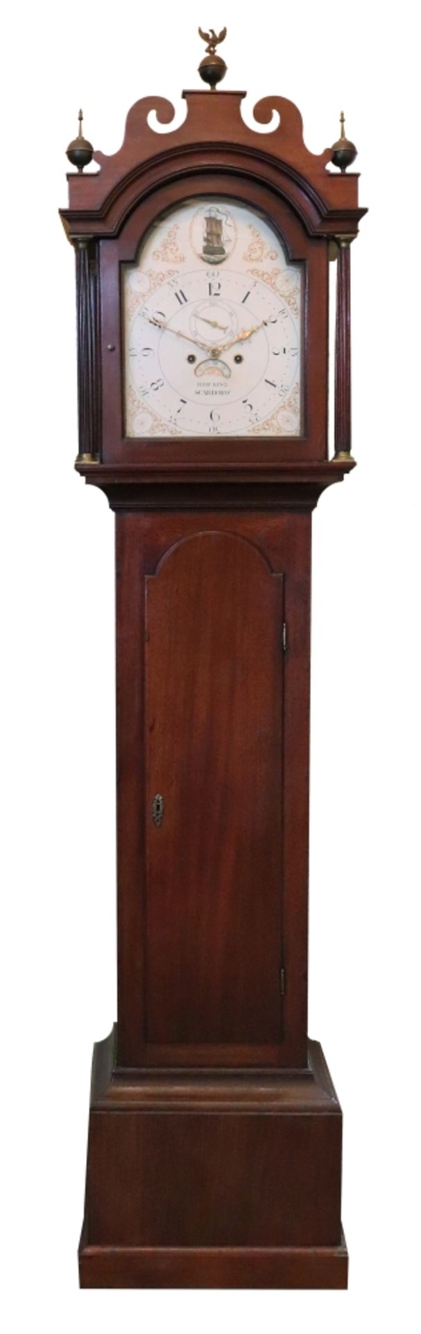 Robert King, Scarborough; A George III mahogany longcase clock,