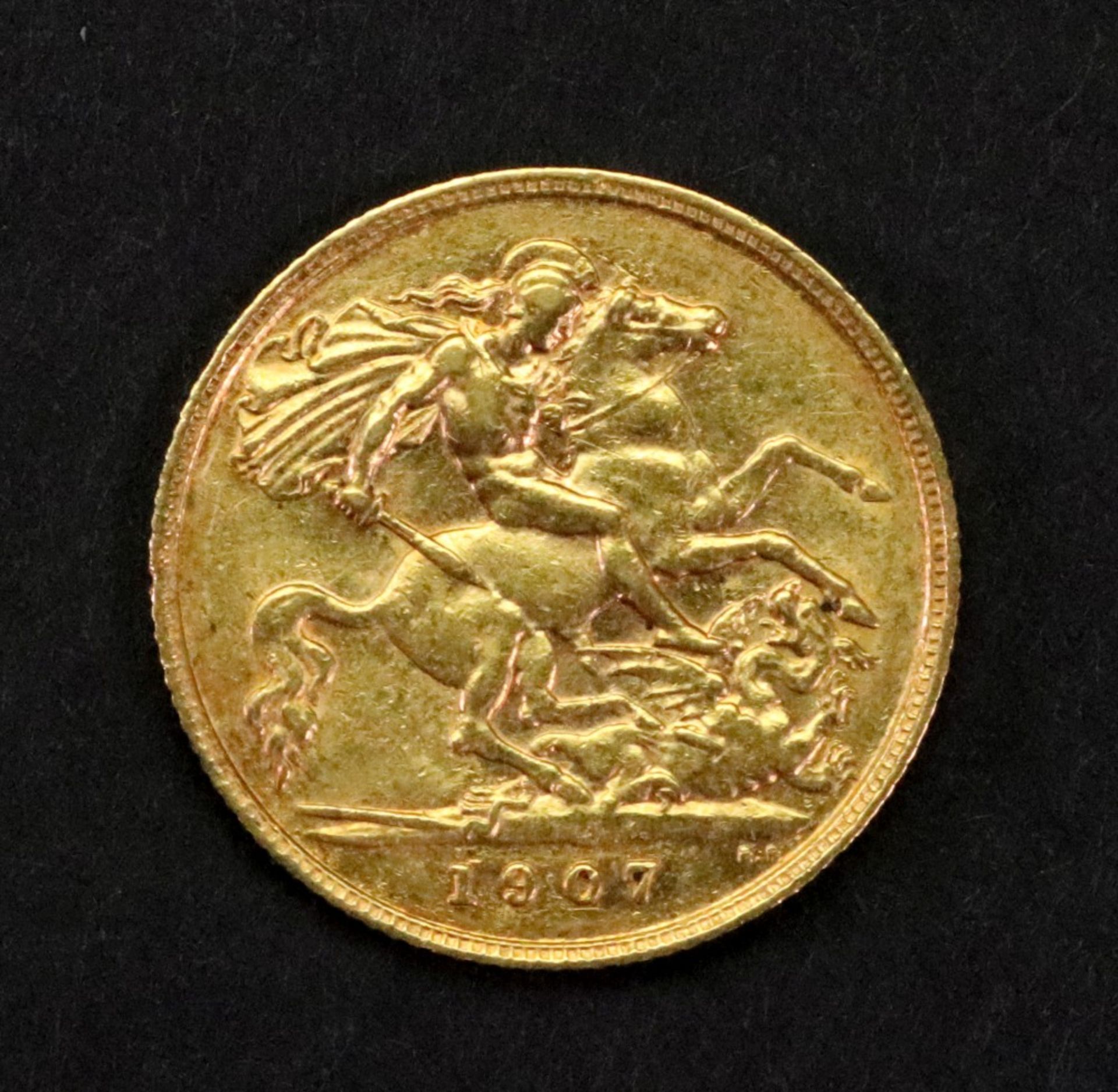 Edward VII half sovereign 1907. - Image 2 of 5