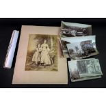 A collection of albumen and other photographs including; Boscastle, Tintagel,