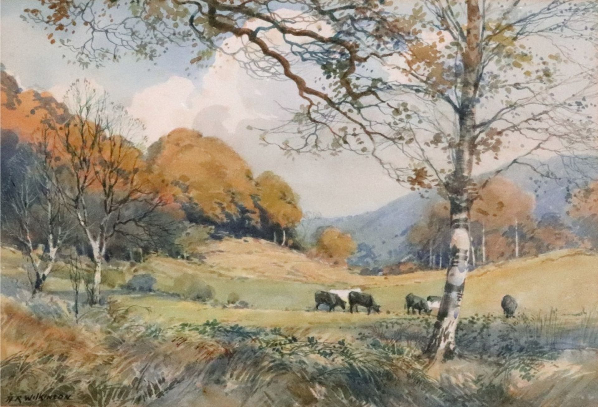 Henry R Wilkinson (British, 1884-1975), Yewdale Valley, Coniston, The Lake District,