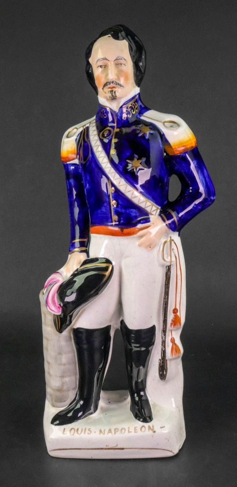 A Staffordshire figure of Louis Napoleon, 42cm high.
