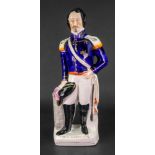 A Staffordshire figure of Louis Napoleon, 42cm high.